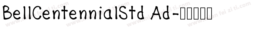 BellCentennialStd Ad字体转换